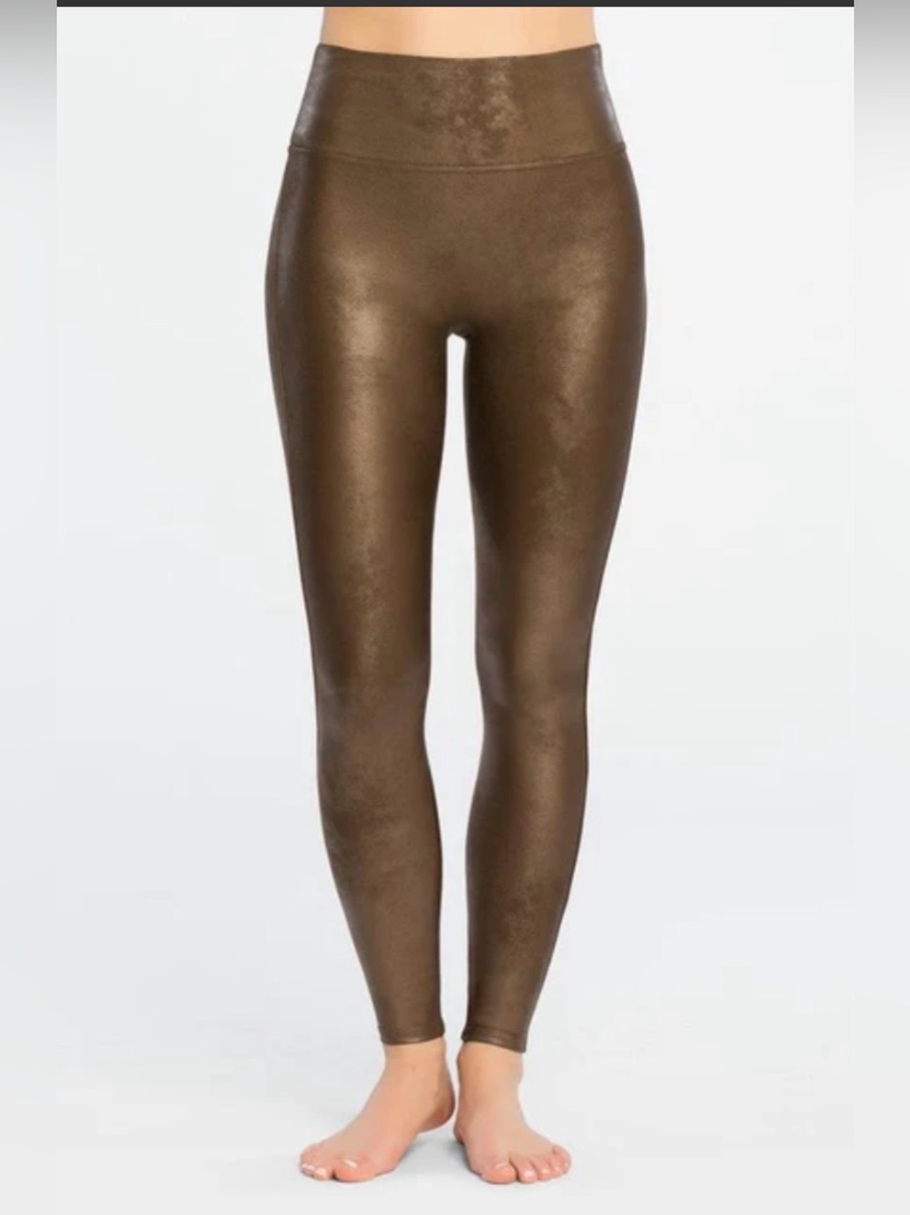 Spanx faux leather leggings shaping